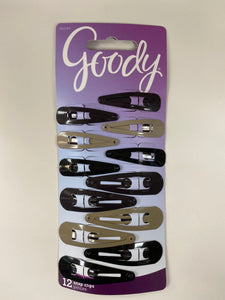 Goody 12 Piece Snap Clips MultiColored