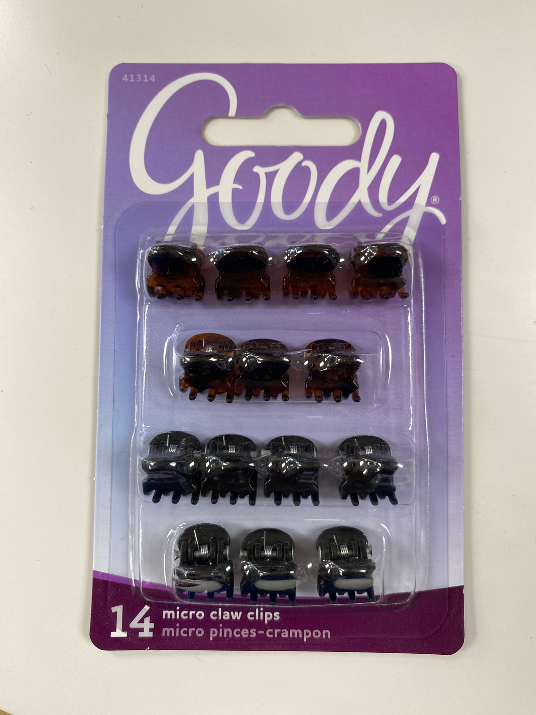 Goody 14 Piece Micro Claw Chips Brown/Black