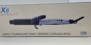 X5 Superlite Nano Tourmaline Ionic Ceramic Curling Iron