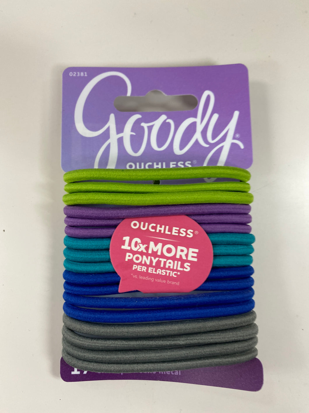 Goody Ouchless 17 Pack Ponytails Multicolored