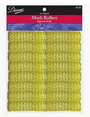 Diane 16-Pack Mesh Rollers 11/16” Yellow