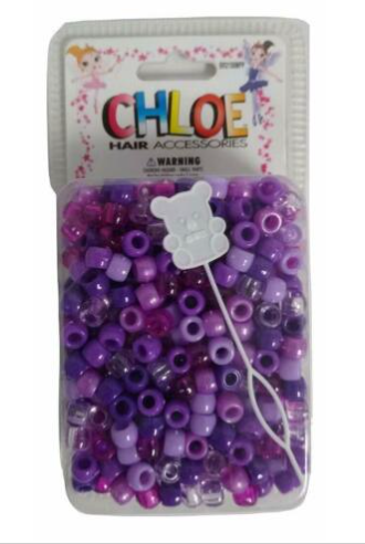 Chloe Purple Hair Beads