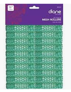 Diane 20-Pack Mesh Rollers 1/2" Green