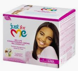 Just For Me No-Lye Conditioning Creme Relaxer Kit Children’s Super