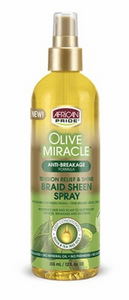 African Pride Olive Miracle extra shine  Braid Sheen Spray