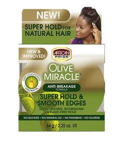 African Pride Olive MIracle Super Hold & Smooth Edges