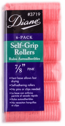 Diane 6-Pack Self Grip Rollers 7/8” Pink