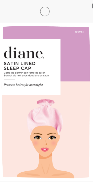 Diane Satin Lined Sleep Cap 160033 Pink