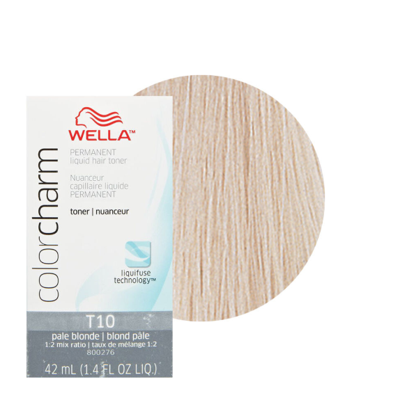 Wella Colorcharm Permanent Liquid Hair Toner T10 Pale Blond