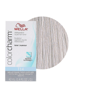 Wella Colorcharm Permanent Liquid Hair Toner T14 Pale Ash Blond