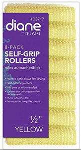 Diane 8-Pack Self Grip Rollers 1/2” Yellow
